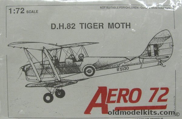 Aeroclub 1/72 DH-82a or DH-82c Tiger Moth - Bagged plastic model kit